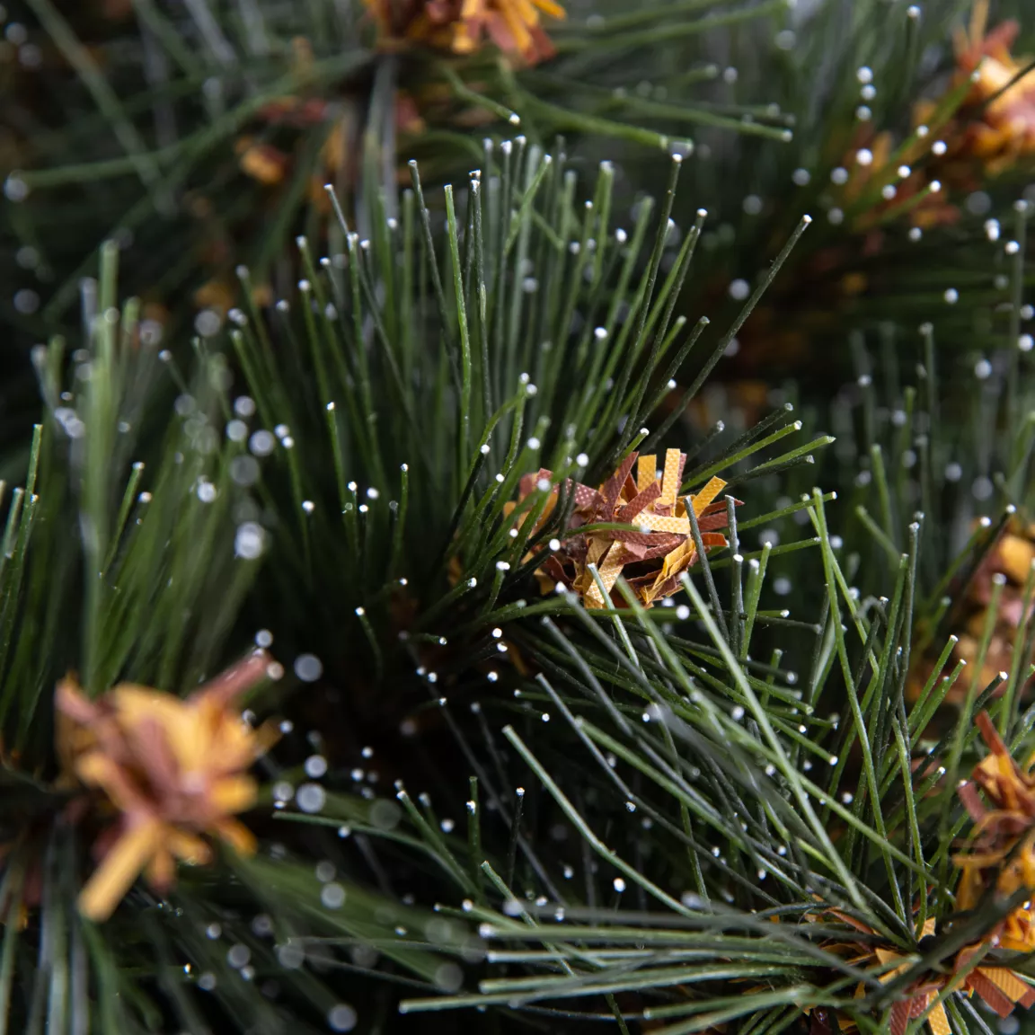 Sapin artificiel de Noël H240 cm Stockholm Vert finition perlée