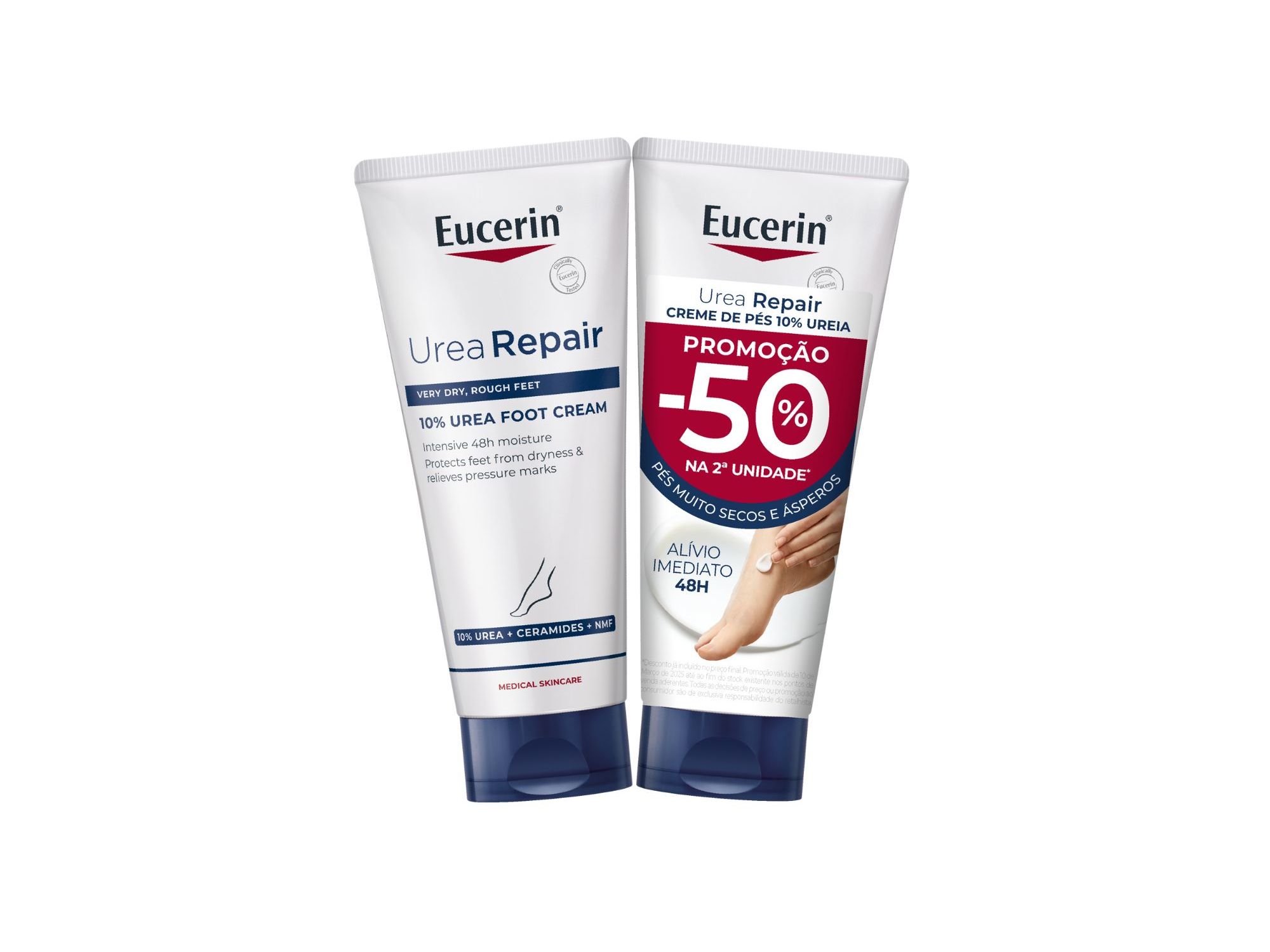CREMES DE PÉS UREA REP EUCERIN 10% UREIA 2X100ML