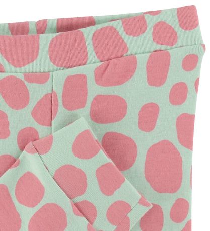 Stella McCartney Kids Leggings - Minzgrün m. Giraffenprint