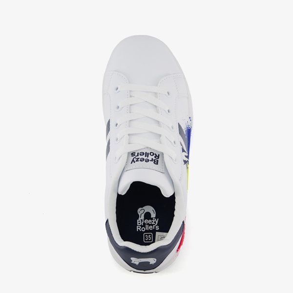 Breezy Rollers kinder sneakers met wieltjes wit