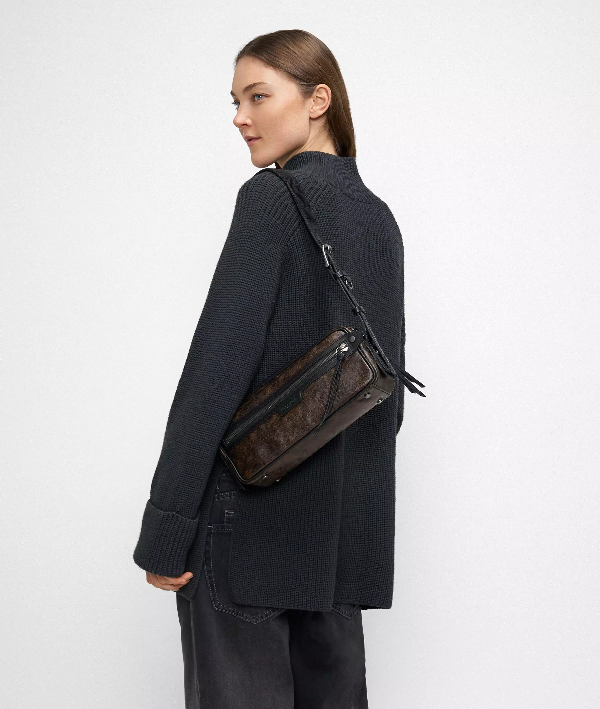 Juno Satchel S Handy faux leather shoulder bag