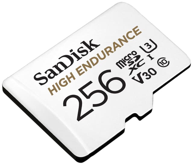 SanDisk MicroSDXC Endurance with SD adapter 256 GB hukommelseskort
