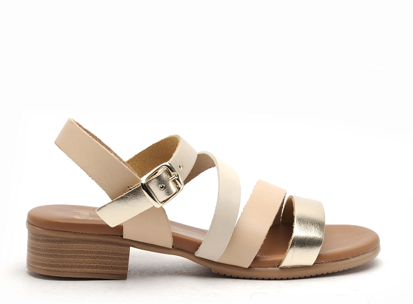 Studio scarpe nu pieds plats femme sn115489 beige