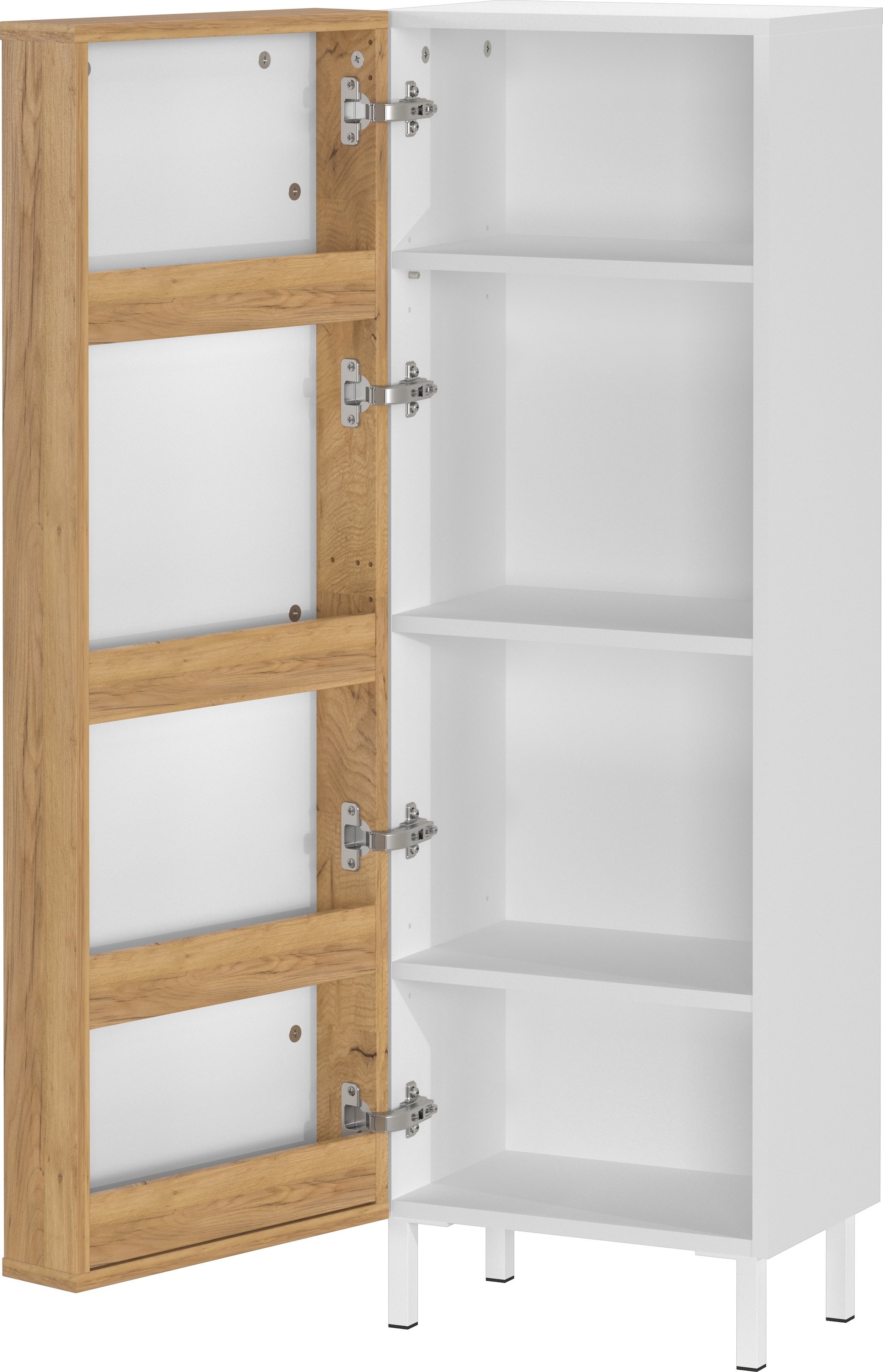 GERMANIA Midischrank »GW-Topeka« 1 Stk. tlg. rechts/links montierbar, Tür innen mit Regalfächern, Höhe 120 cm