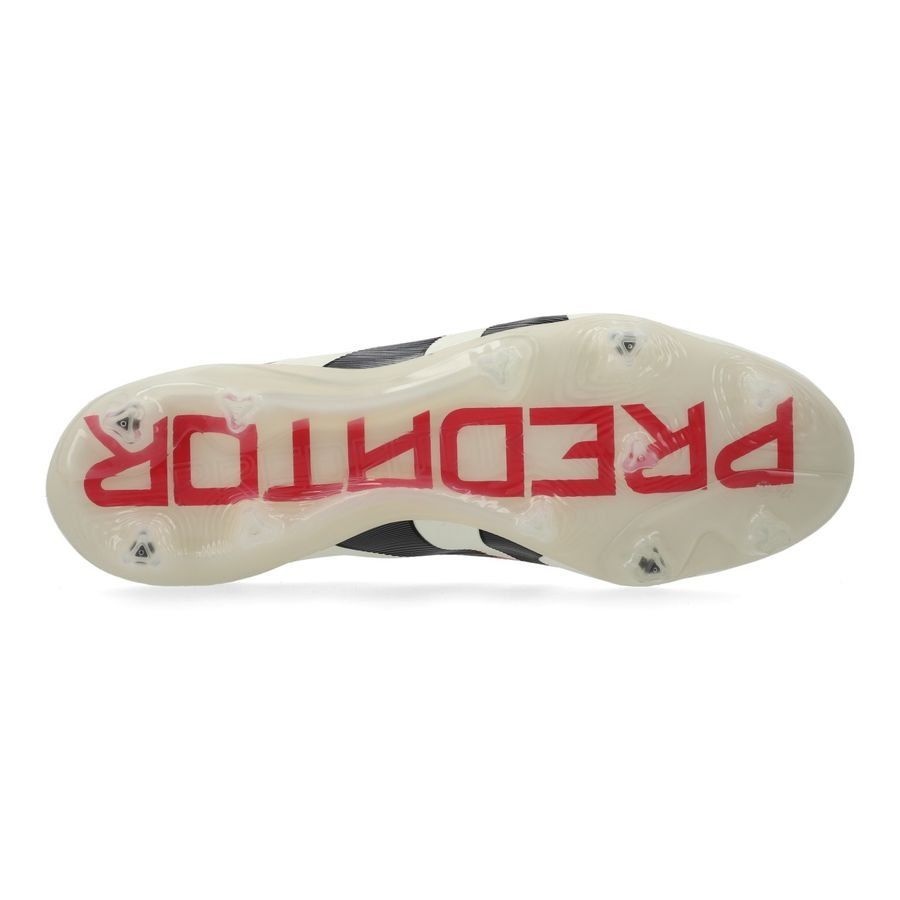 adidas Predator Elite Laceless FG Champagne - Blanc/Noir/Pure Ruby