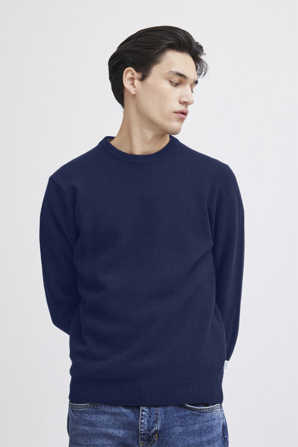Casual Friday CFKARL crew neck bounty knit Navy blazer