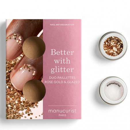Manucurist Duo Paillette & poudre - Rose Gold Edition