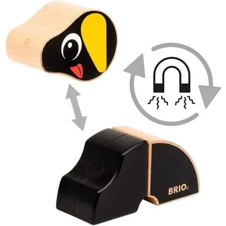 BRIO Magnet-Tiere Hund u. Katze