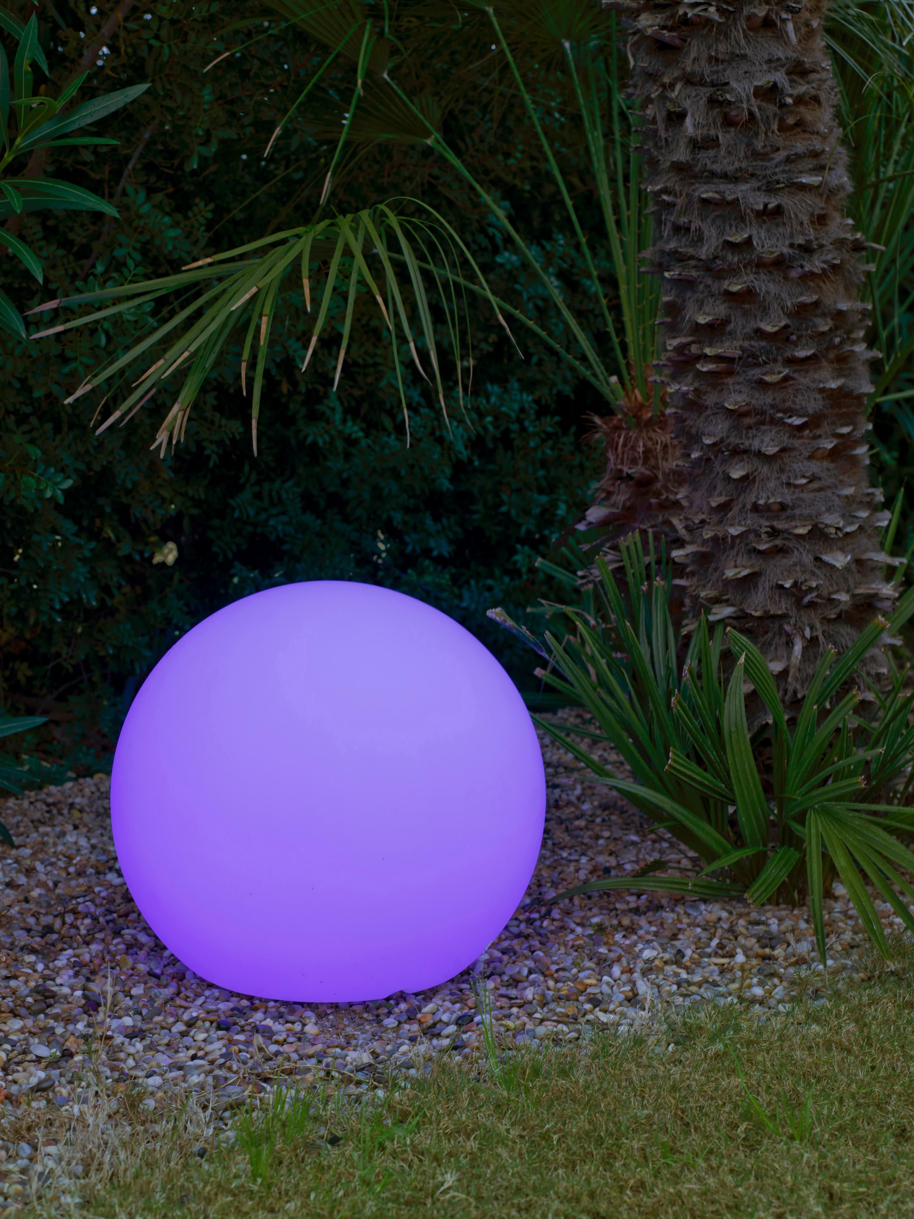 Drijvende solar LED tuinlamp Buly met kleurverandering en afstandsbediening, dimbaar