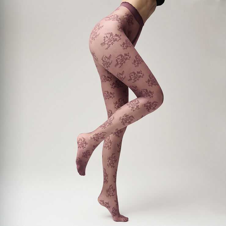 Sneaky Fox Ava pantyhose Wine