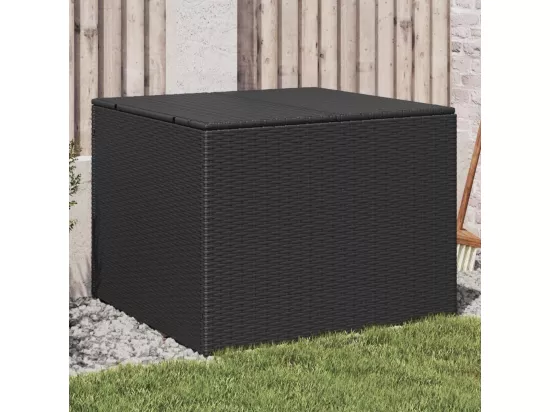 Prolenta Premium - Boîte de rangement de jardin noir 291L résine tressée
