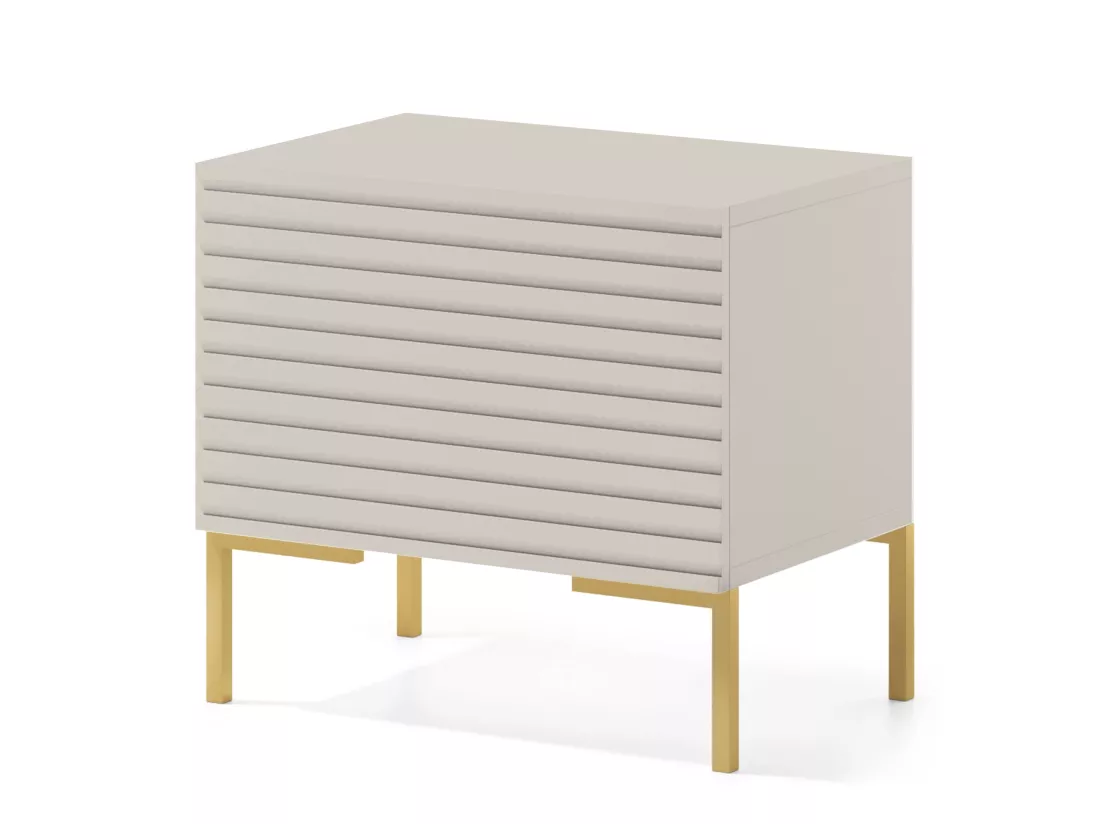 Table de chevet - taupe (gris-beige) - Lammelo