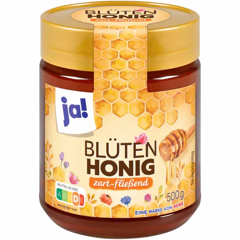 ja! Blütenhonig zart fließend 500g MHD:10.4.25