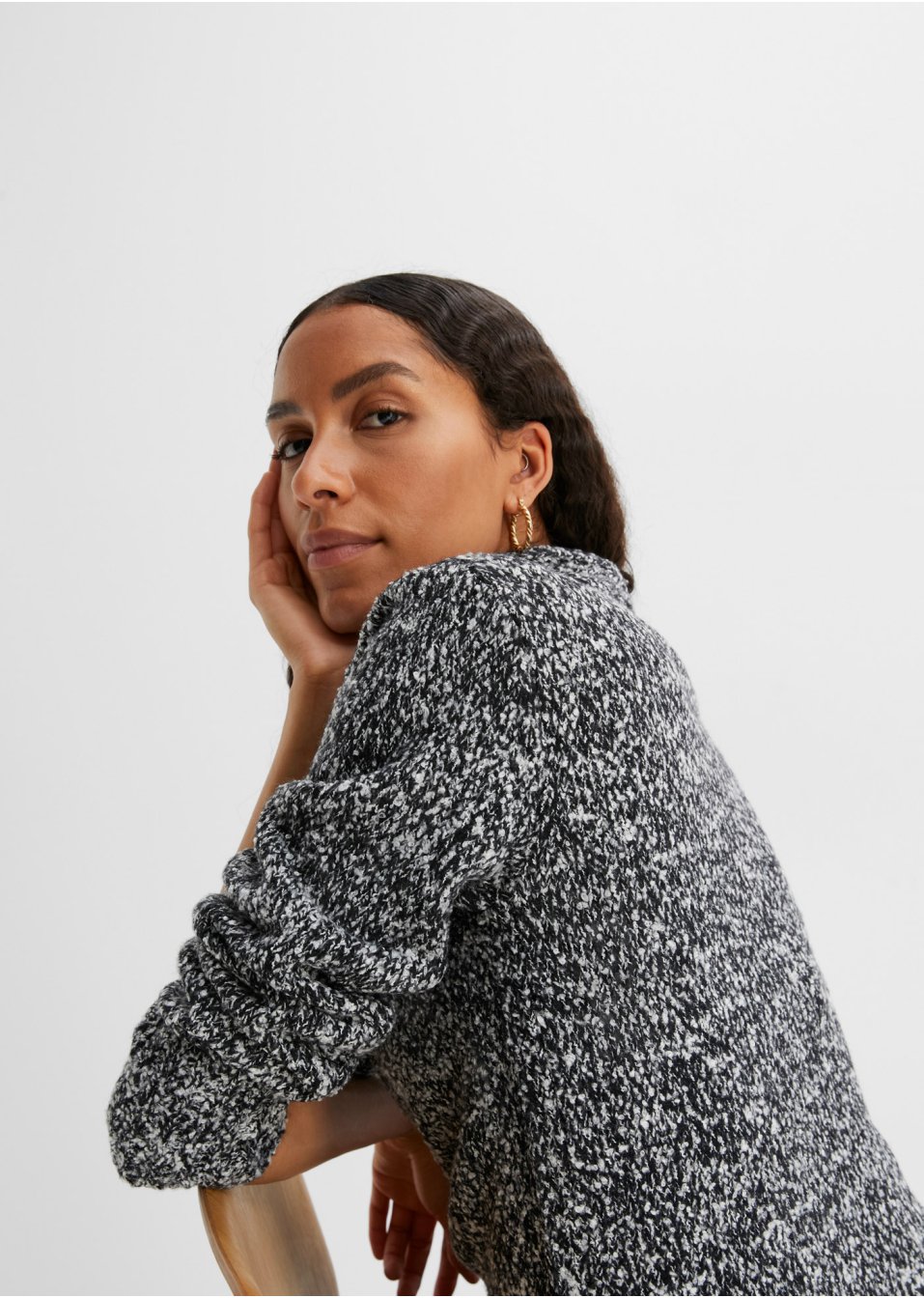 Pull à découpe