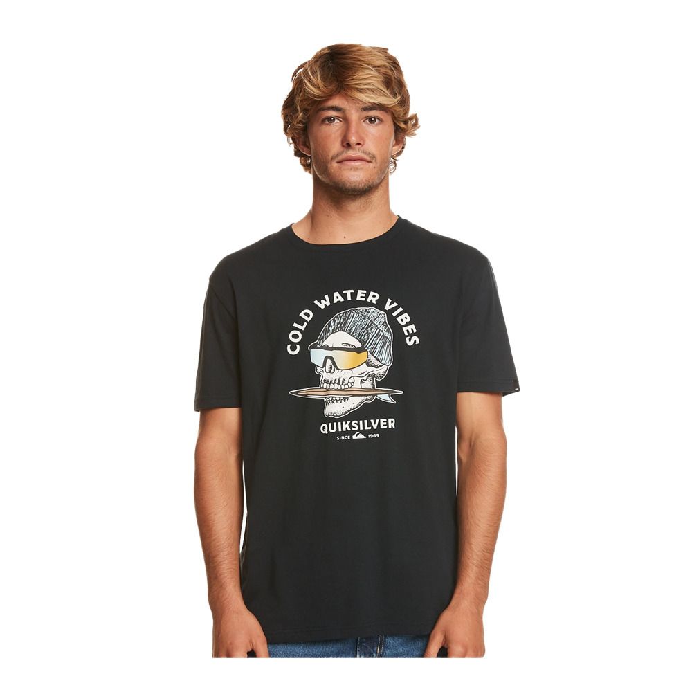 Quiksilver SKULL - Tee-shirt Homme black