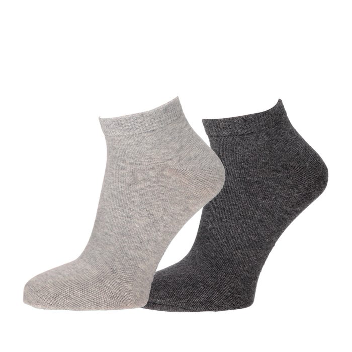 inSua-Kids 2-pack katoenen effen sokken