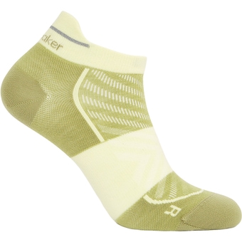 Icebreaker Merino Run  Ultralight Micro Socken Olive / Citrine Damen