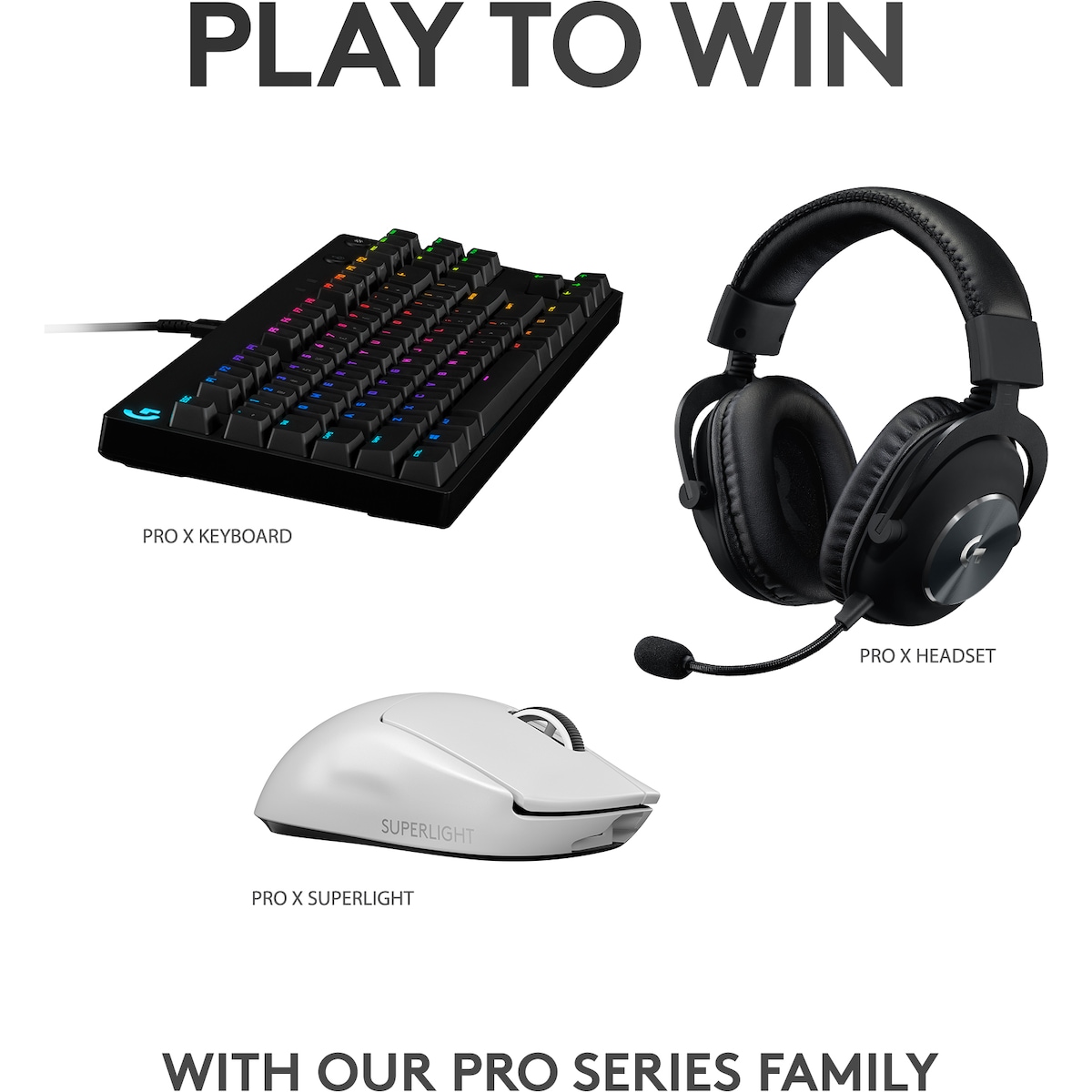 Logitech G Pro X Superlight trådløs gamingmus (hvit)