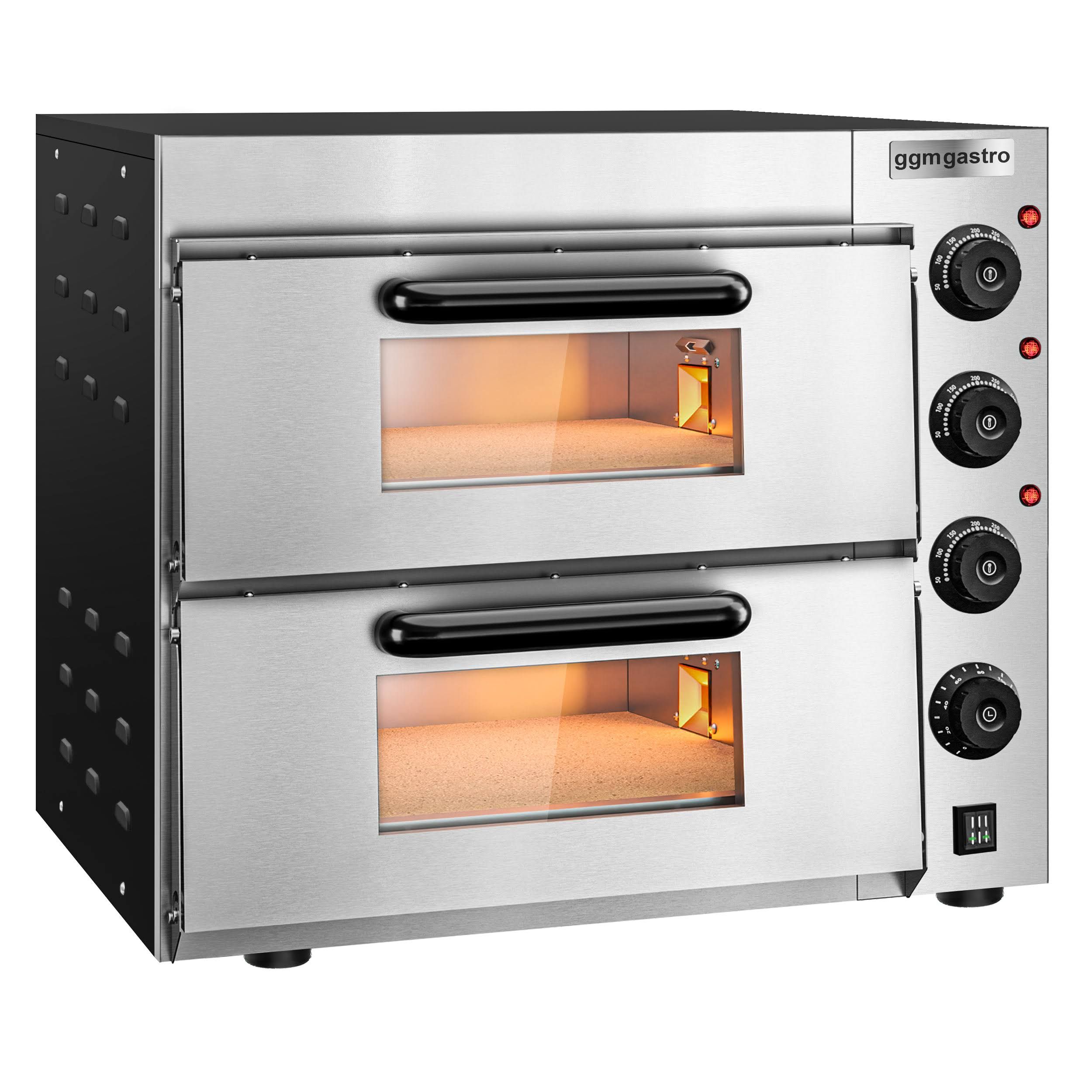 ggm gastro Elektro Mini Pizzaofen 4+4x 20cm