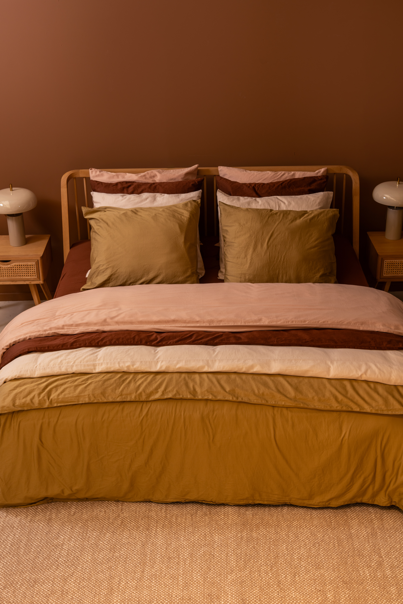 Dekbedovertrek Cotton Satin 240x220 cm misty rose