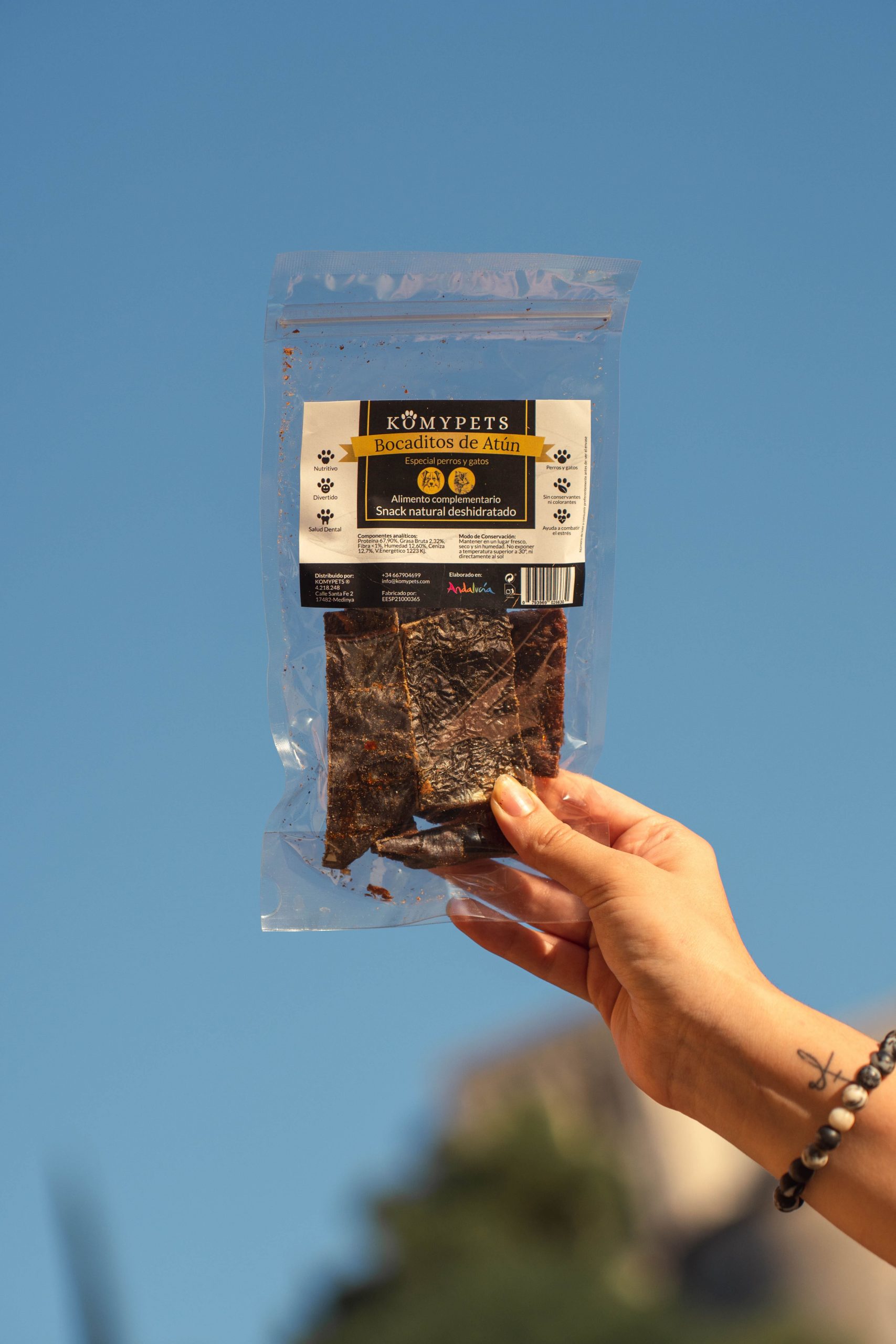 Komypets Atum Desidratado Natural em Pedaços