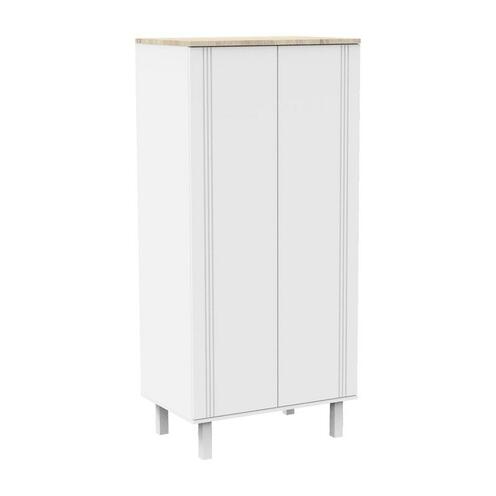 Armoire 2 portes ELEONORE Blanc - SAUTHON
