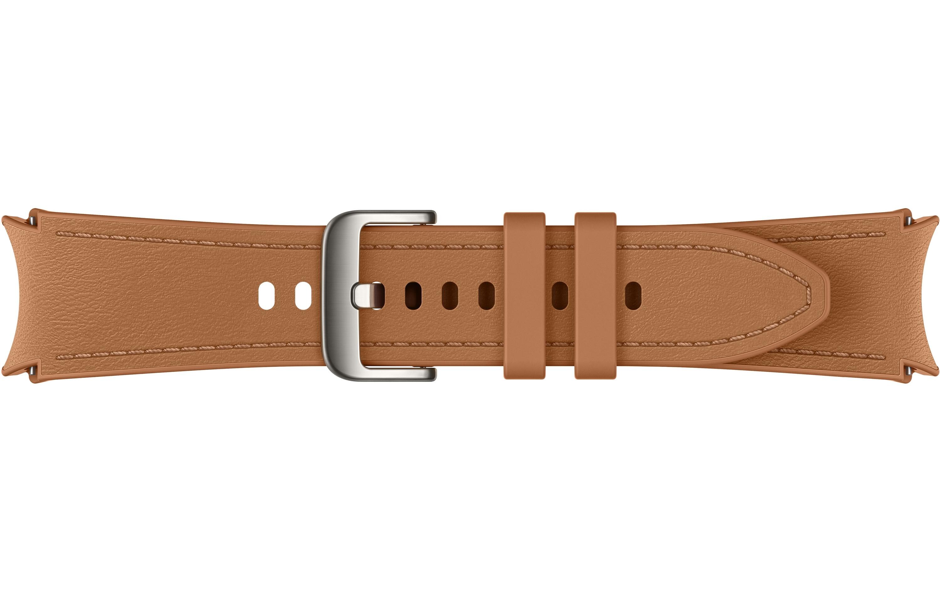 Hybrid Eco Leather Band S/M Galaxy Watch 4/5/6 CamelElegantes Armband im Leder-Look für die Samsung Galaxy Watch4, Galaxy Watch5 und Galaxy Watch6