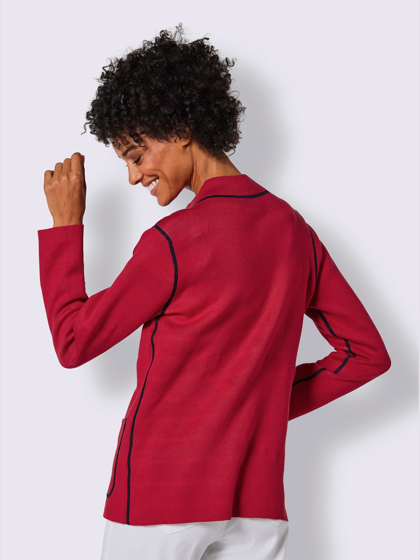 Veste en tricot, modal et coton mélange de modal doux