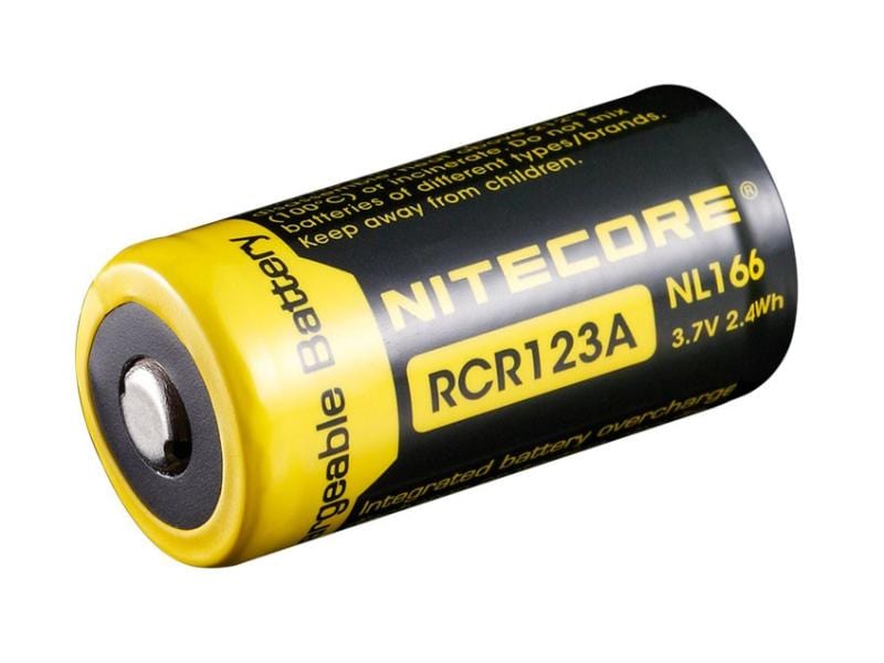 Nitecore Akku NL166 Li-Ion Typ 16340 650 mAh, 1 Stück Geschützter Li-Ion-Akku