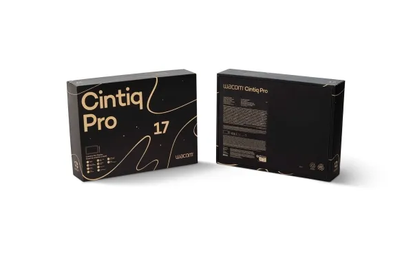Wacom Cintiq Pro 17 - Digitizer m/ LCD-skærm - 21.5 x 38.2 cm - elektromagnetisk - 8 knapper - kablet - USB - sort