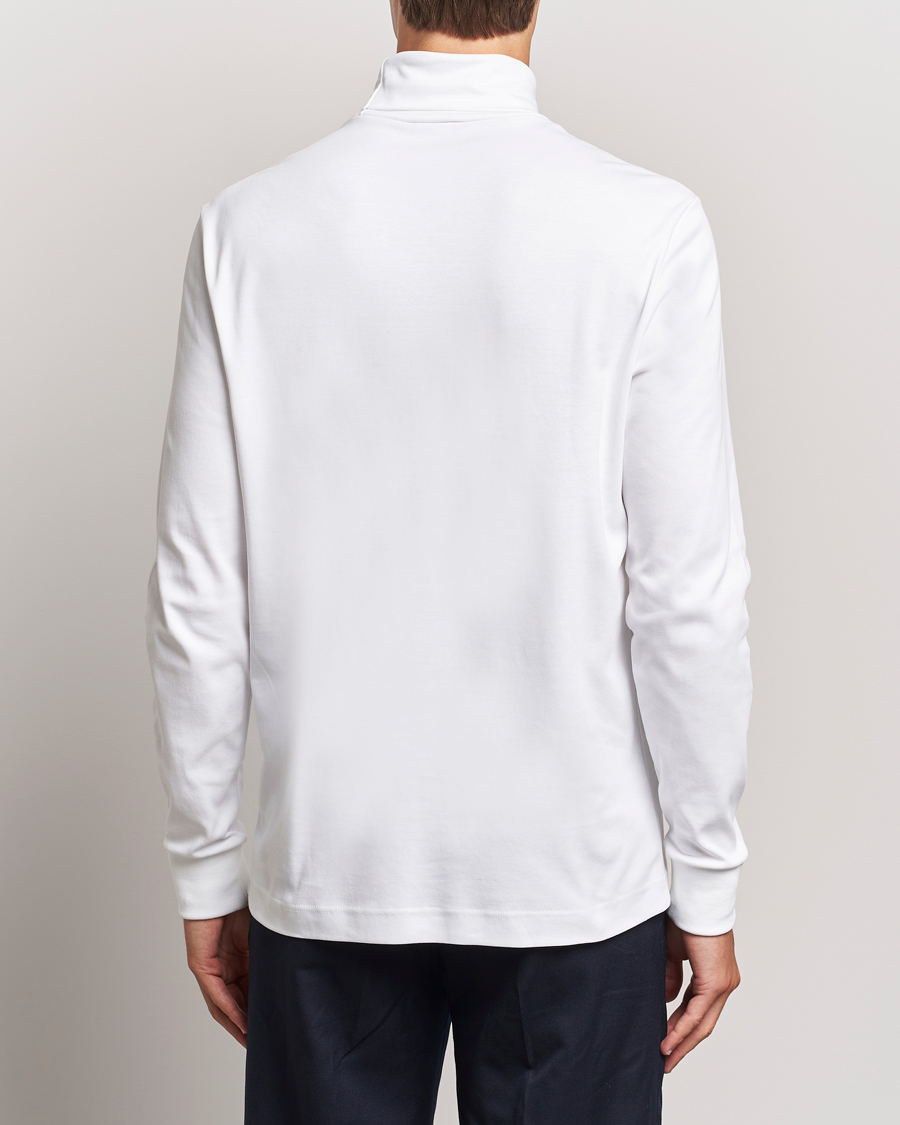 Lacoste Interlock Cotton Rollneck White