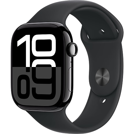 Apple Watch S10 GPS 46 mm S/M - Jet Black Aluminium Sport Band