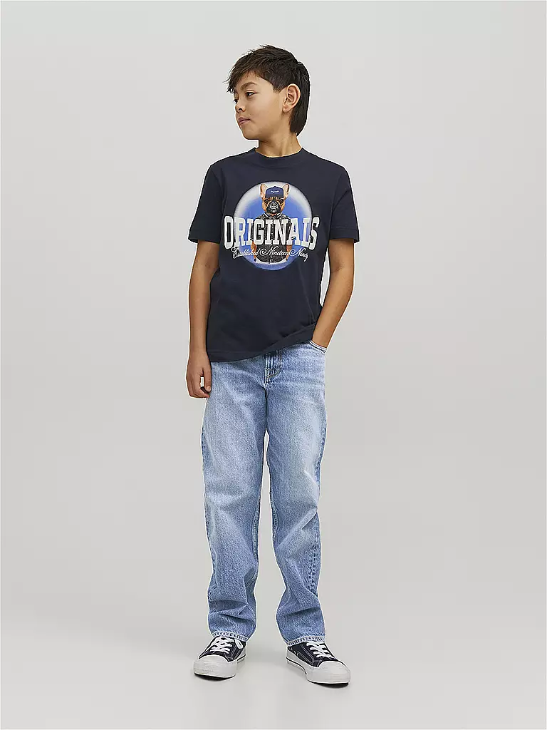 JACK & JONES Jungen Jeans Relaxed Fit JJICHRIS JJORIGINAL blau