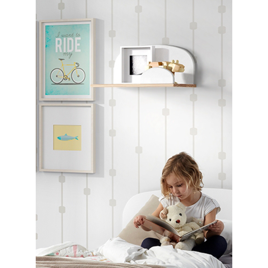 VIPACK Wandregal Kiddy 45 cm weiß