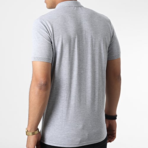 Polo Manches Courtes PL005 Gris Chiné
