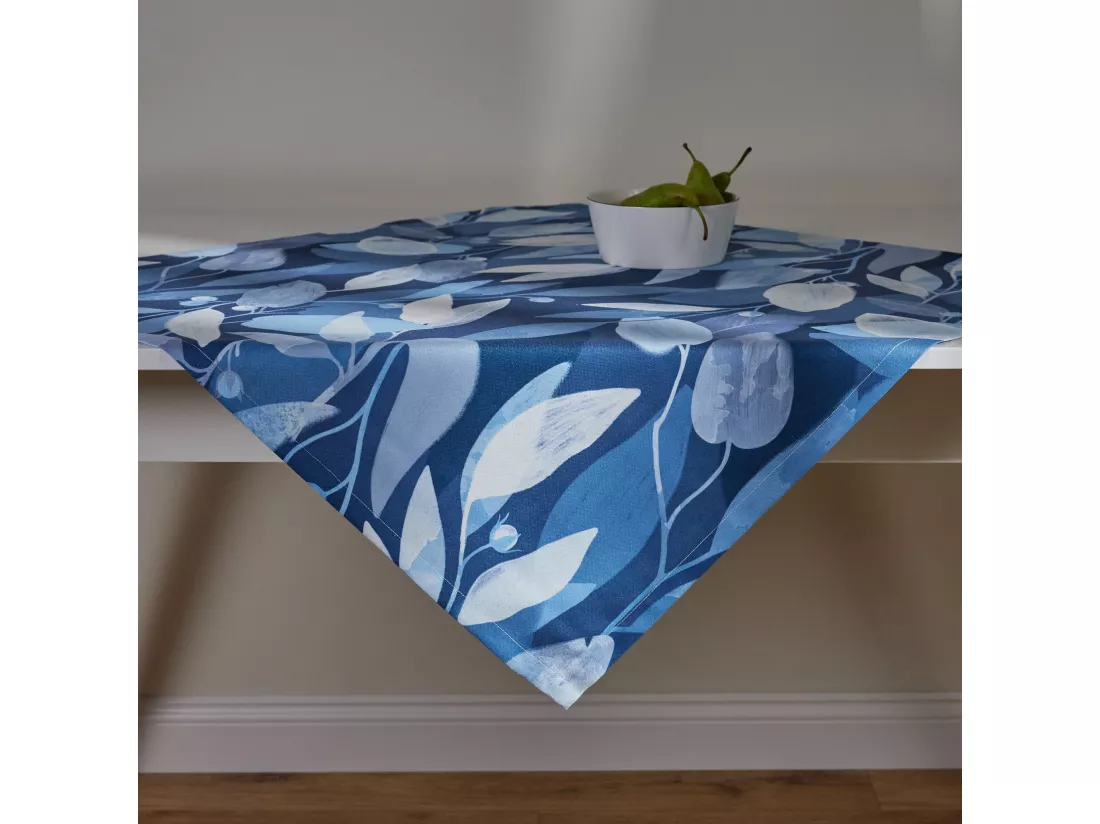Serviette Azurella Bleu Foncé 80 x 80