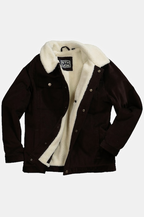STHUGE Cordjacke, Teddykragen, Teddyfutter, bis 8 XL