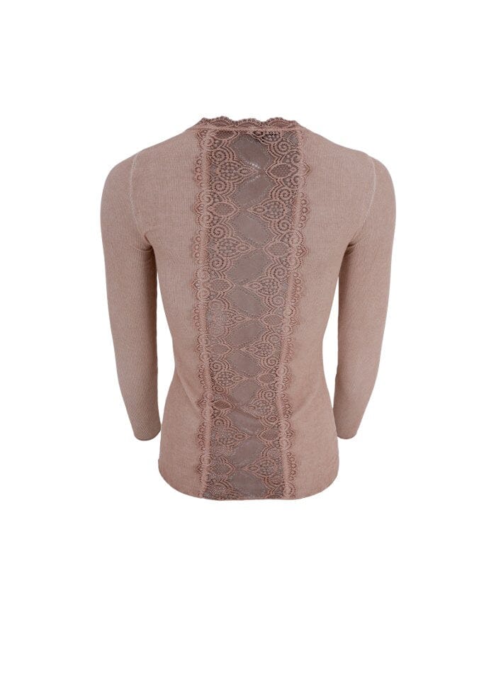 Black Colour Bcivy Rib L/S Blouse rose