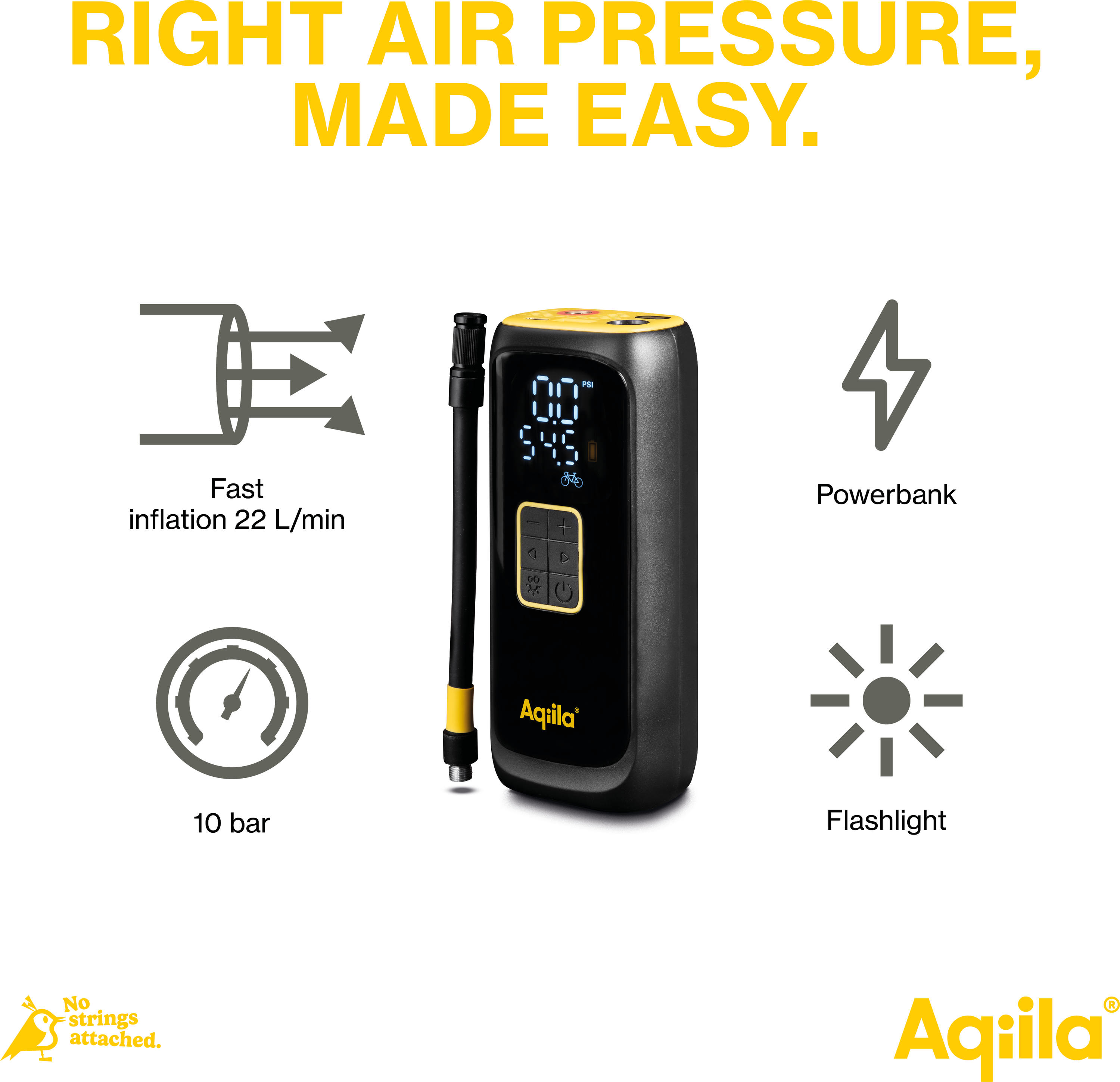 Aqiila Airbird C4 Compressor + Powerbank