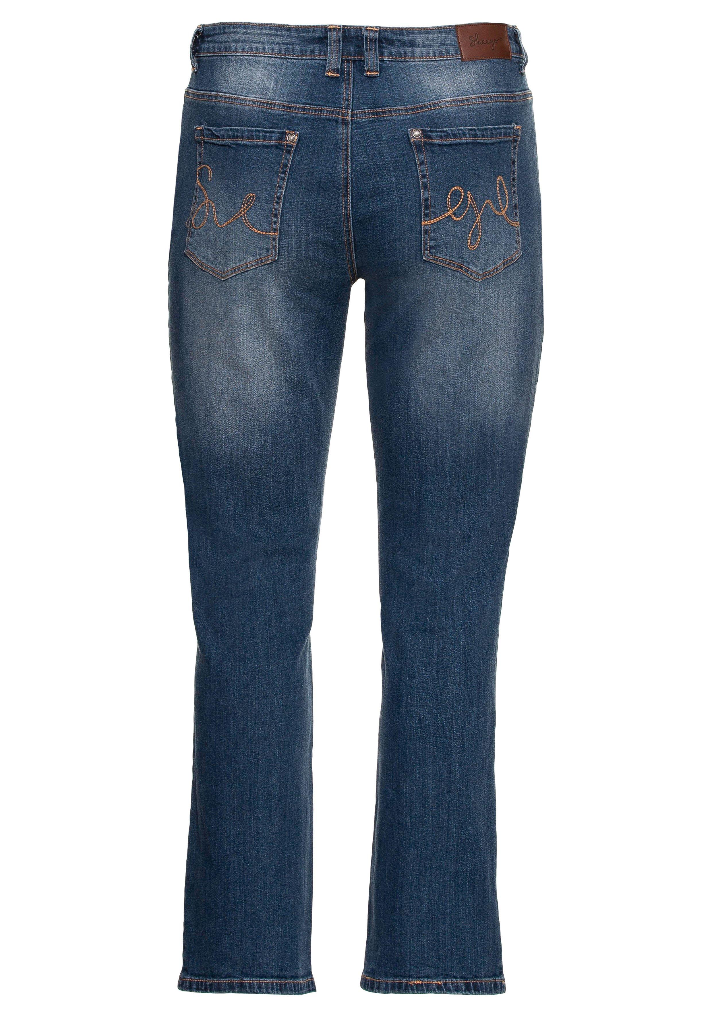 Gerade Jeans mit Shaping-Einsatz
