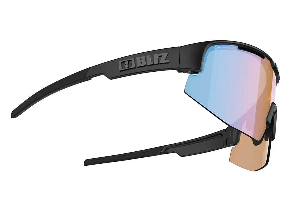 Bliz Matrix Sport Zonnebril Mat Zwart met Orange/Blue Multi Lens