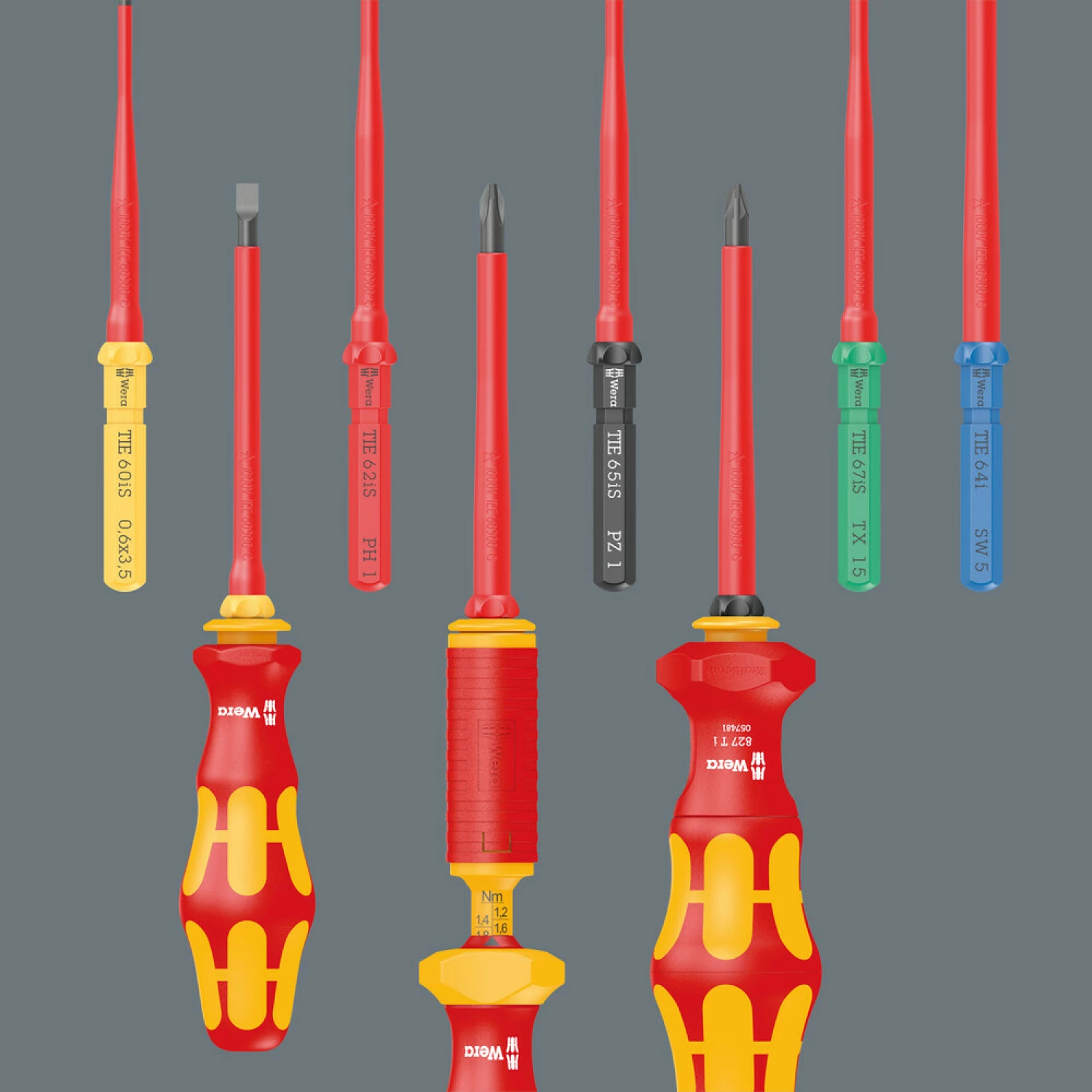 Wera 05006612001 17-delig Kraftform Kompakt VDE 17 extra slim 1 Tool Finder Wisselklingenset in etui