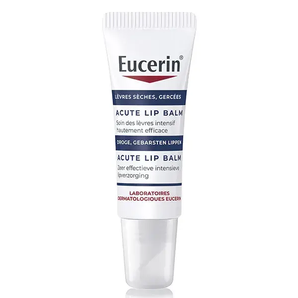 Eucerin Acute Lip Balm Baume à Lèvres Calmant Intensif Lèvres Gercées 10ml