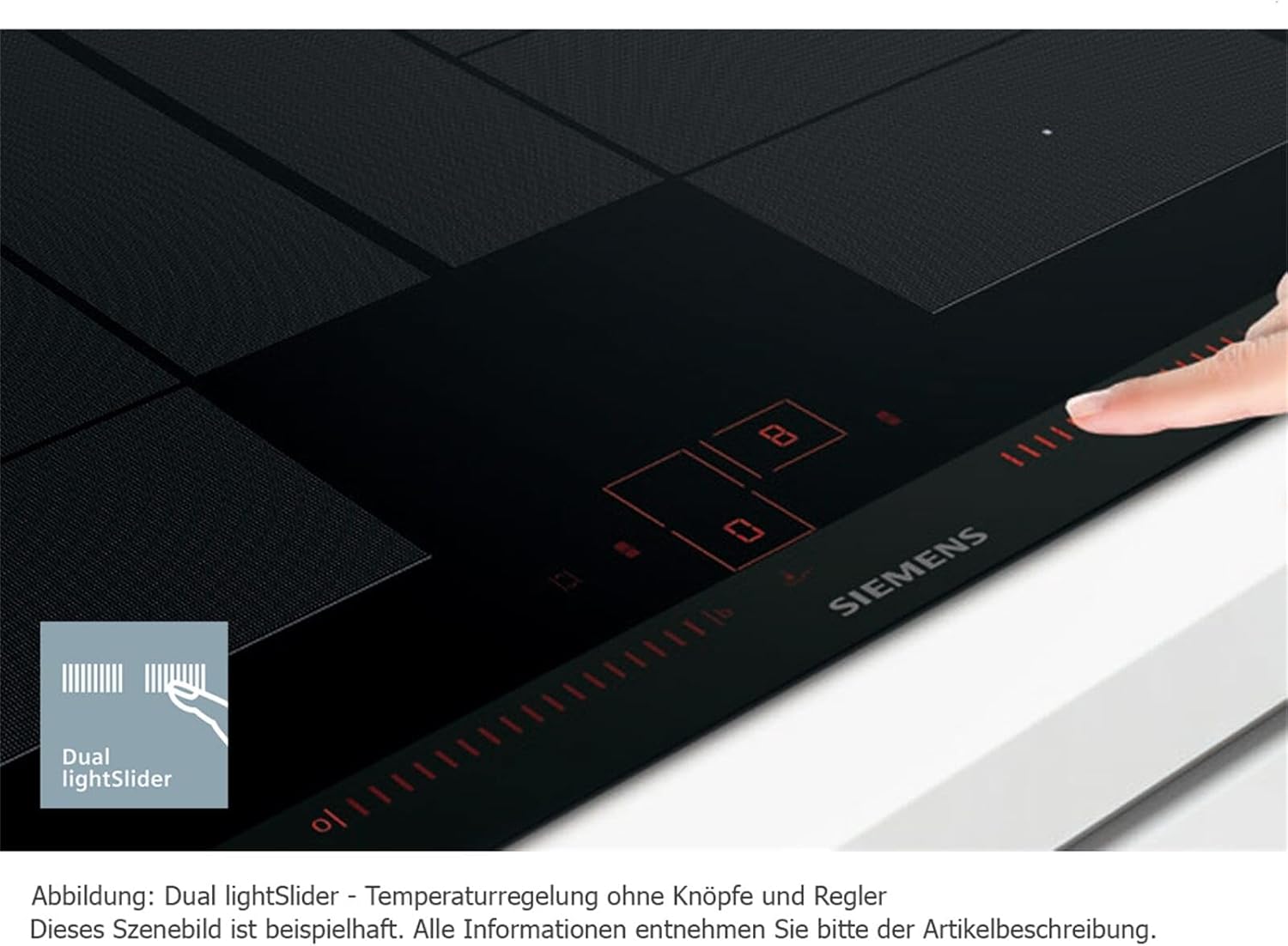 Siemens EH601LFC1E iQ300 Kochfeld Elektro / Glaskeramik / 57,2 cm / Timer mit Ausschaltfunktion
