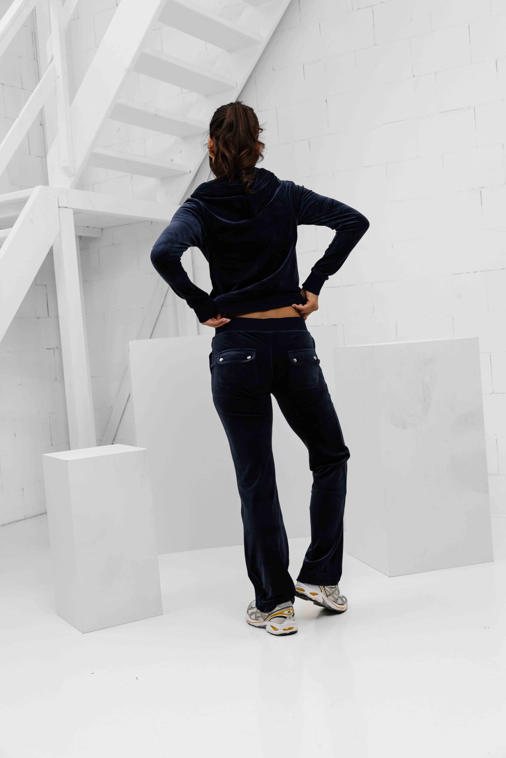 Juicy Couture Robertson Full Zip Trainingspak Dames Donkerblauw