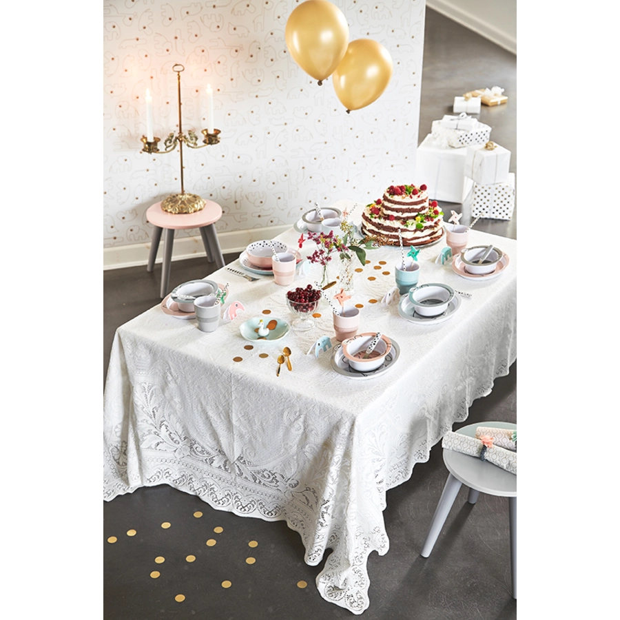 Done by Deer™ Kinderbesteck Dreamy dots weiß ab dem 6. Monat