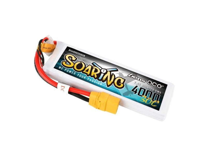 Gens ace RC-Akku LiPo 4000 mAh 7.4 V 30C Soaring Softcase 2S LiPo Akku mit XT90 Stecker