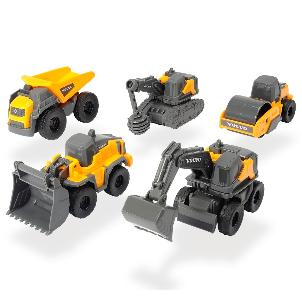 Volvo Micro Workers Baumaschinen 5er-Pack