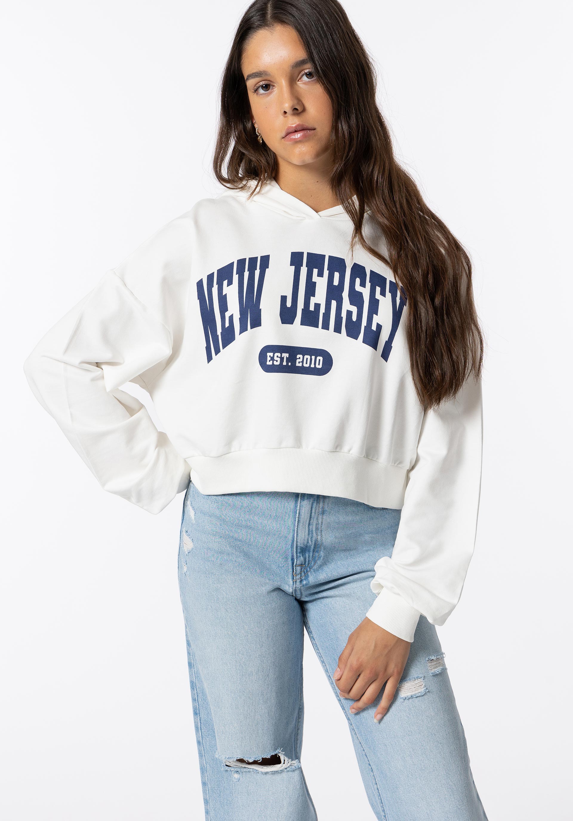 Hoodie com Texto Frontal