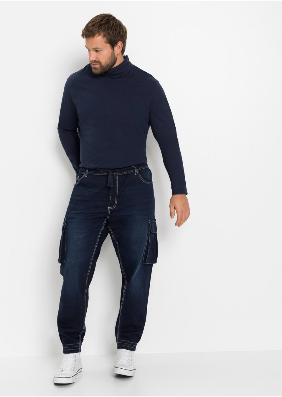 Jean Cargo Slim Fit Straight à enfiler